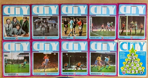 Man city 1977 programmes - man,