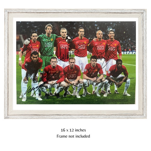 Man utd hand signed - man,