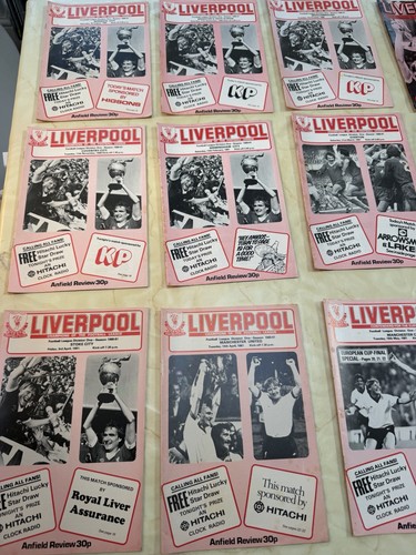 Liverpool match programmes - liverpool,